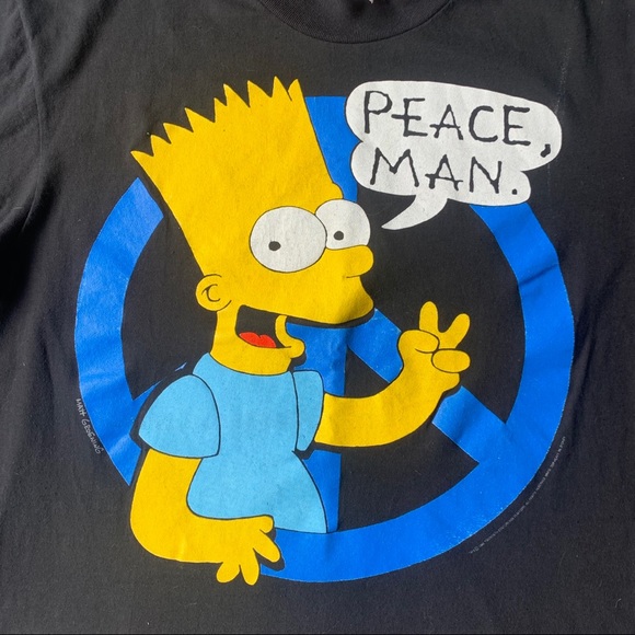 The SIMPSONS1990 Vintage Long Sleeve Shirt Medium - Picture 2 of 6